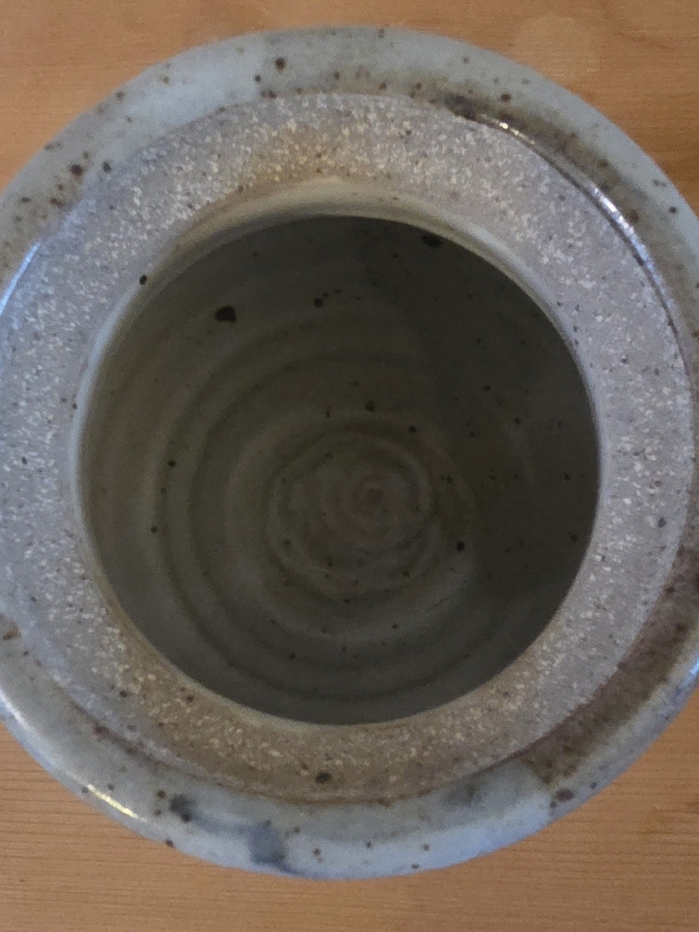 Handmade Ceramic Honey Pot with Lid - Cream Glaze - Picture 4 of 10